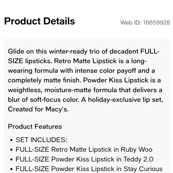 MAC Cosmetics Hail to the Chic Lipstick Trio - Nude, Red, Pink 3-pc Set - Picture 6 of 10